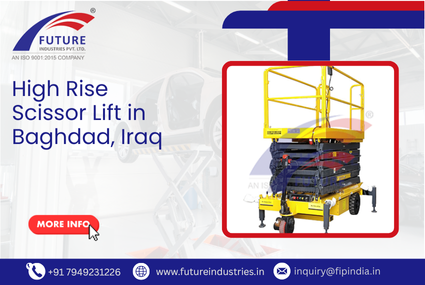 High Rise Scissor Lift in Baghdad, Iraq