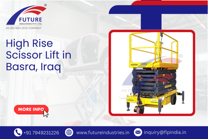 High Rise Scissor Lift in Basra, Iraq