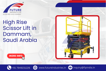 High Rise Scissor Lift in Dammam, Saudi Arabia