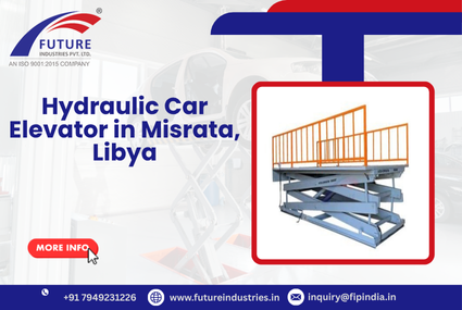 Hydraulic Car Elevator in Misrata, Libya