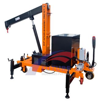 Electric Floor Crane with Hand Motor Device